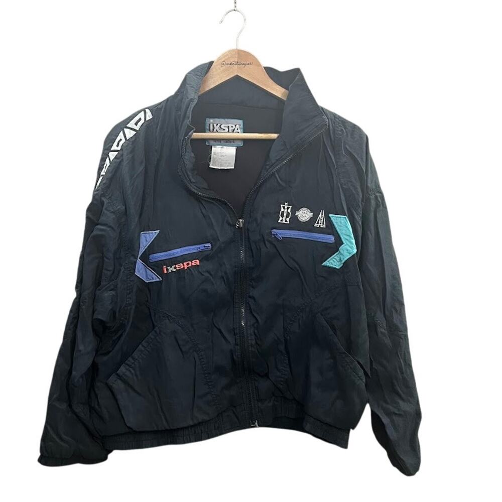 Vintage IXSPA by Jamie Sadock Black Windbreaker Size Large‎